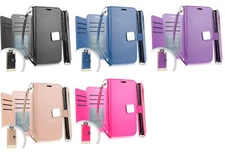 For Motorola Moto G Power XT2041DL Deluxe Wallet Pouch Case Phone Cover