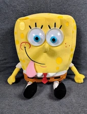 RARE 2010 Viacom SpongeBob Squarepants Toy Nickelodeon Talking Eye Shaking WORKS