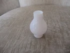 Miniature Oil Lamp Chimney Shade Milk Glass vintage 2-1/8" Tall x 3/4" fitter