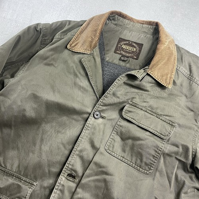 #ad #ad Aberdeen Barn Coat Mens Size Large Chore Jacket Corduroy Collar Fleece Lined $37.99