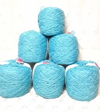 Reclaimed yarn , Baby Blue, Fingering wt?, 1072 yds, M. Soft, 100% Cotton