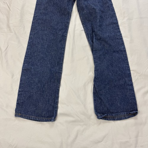 Vintage 501 Student Levis Denim Jeans Sz 24x29 Dark Blue 80s USA 701 1980s - Picture 2 of 14
