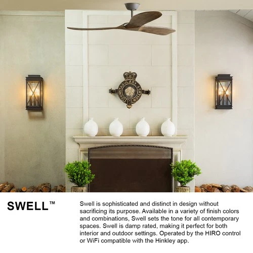 Hinkley Lighting 903860-NDD Swell 60" 3 Blade Indoor Smart - Nickel - Picture 2 of 8