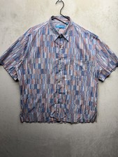 TORI RICHARD Hawaiian Shirt Mens Large Cotton Lawn Aloha Honu Abstract USA Made