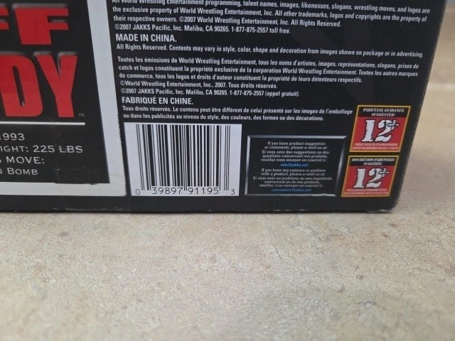 Figura de acción WWE Unmatched Fury Jeff Hardy Serie 3 Edición Platino 2007 Jakks Foto 4 de 4