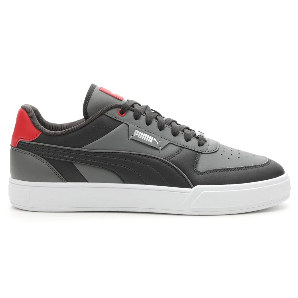 PUMA Caven Dime Lace Up Mens Black, Grey, Red Sneakers Casual Shoes 38495318