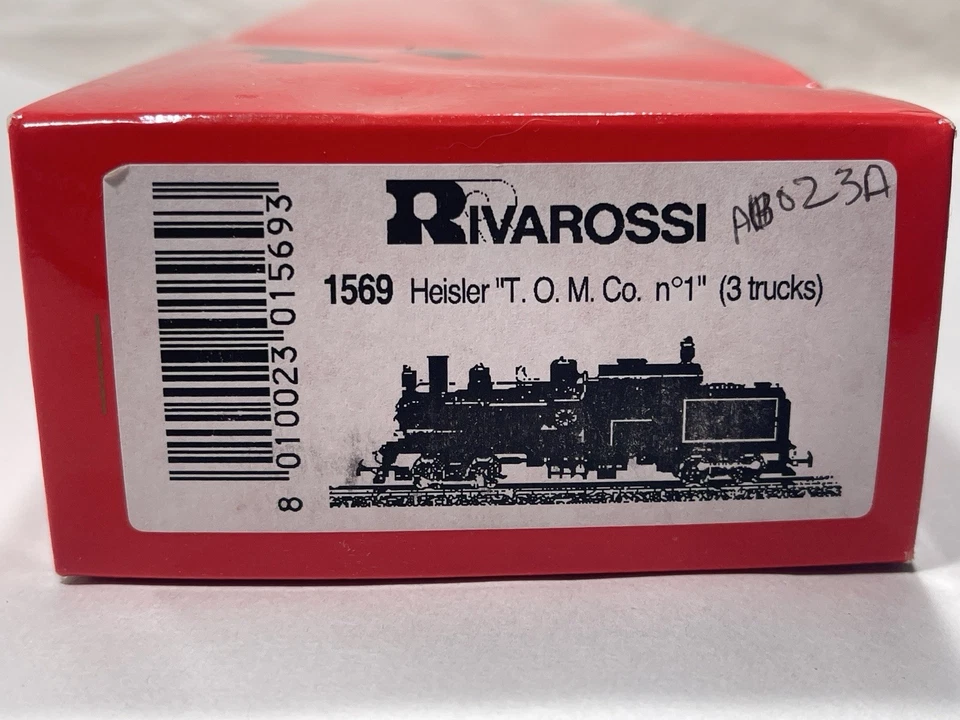 Locomotora de colección NOS Rivarossi Heisler Three Truck HO Ohio Match nueva en caja Italia Foto 2 de 4