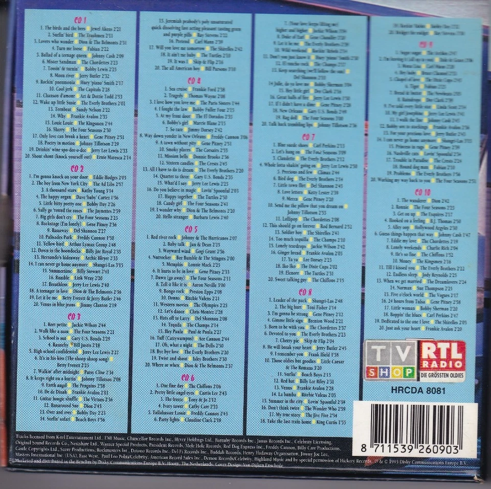 -PB15- 200 Original Mega Jukebox Hits- 10-CD-Box - vg++ - Bild 2 von 4