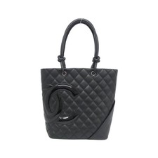 Chanel Cambon Line Calfskin Patent Leather Shoulder Bag 677929