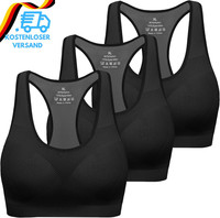 Mirity Sport Bh Damen Racerback Mit Integriertem Gepolstert Push Up Starker Halt