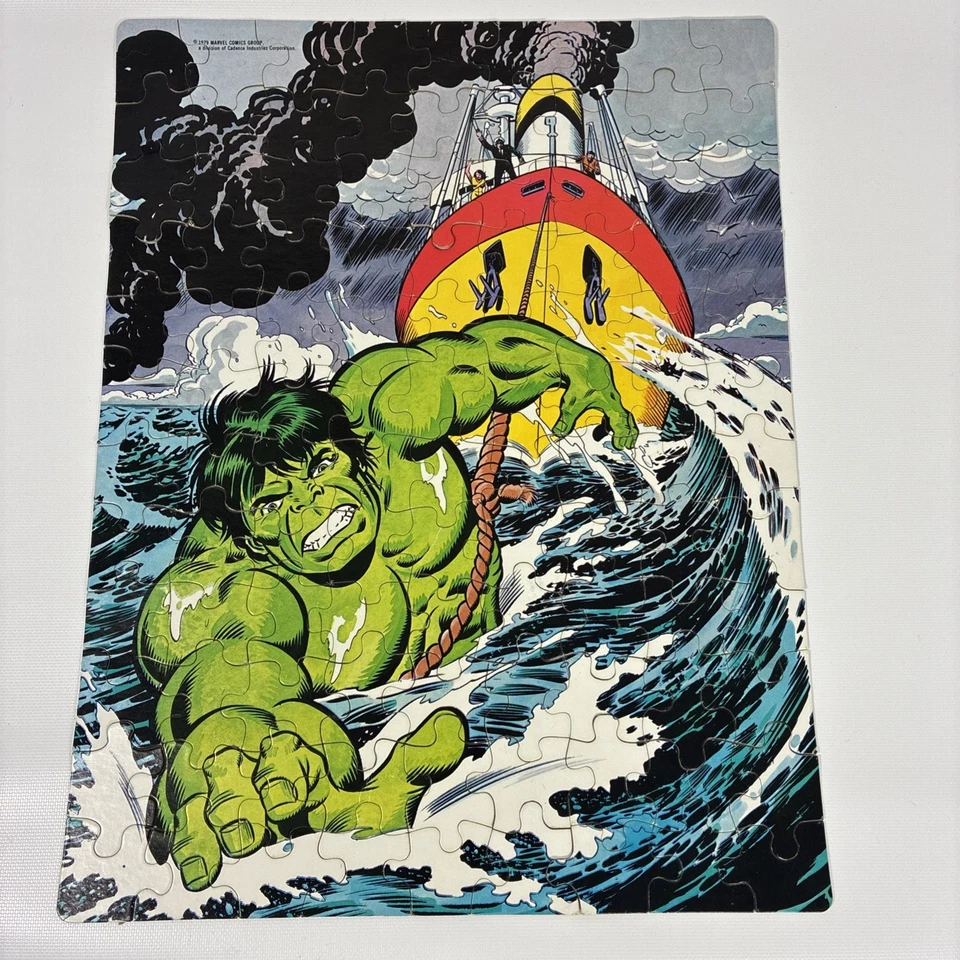 Vintage Incredible Hulk Jigsaw Puzzle 1979 Whitman 100 Pieces 14" x 18" - Image 2 of 4