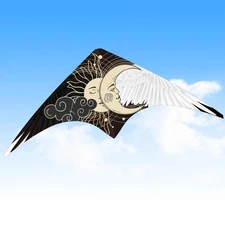 Sun & Moon + Sea King Stunt Kite Set – Dual Theme Beach Adventure Flying Fun