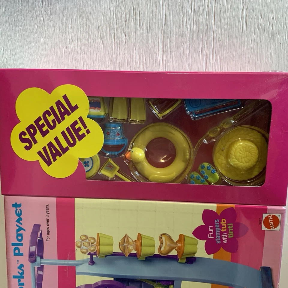 DE COLECCIÓN NUEVO 2002 BARBIE MATTEL EDICIÓN ESPECIAL BAÑO FUNCIONA JUEGO CON ACCESORIOS Foto 2 de 4