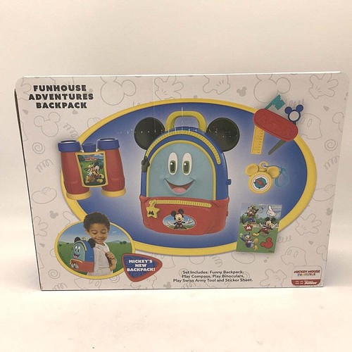 NEW Disney Junior Mickey Funhouse Adventures Backpack Set - Picture 5 of 6