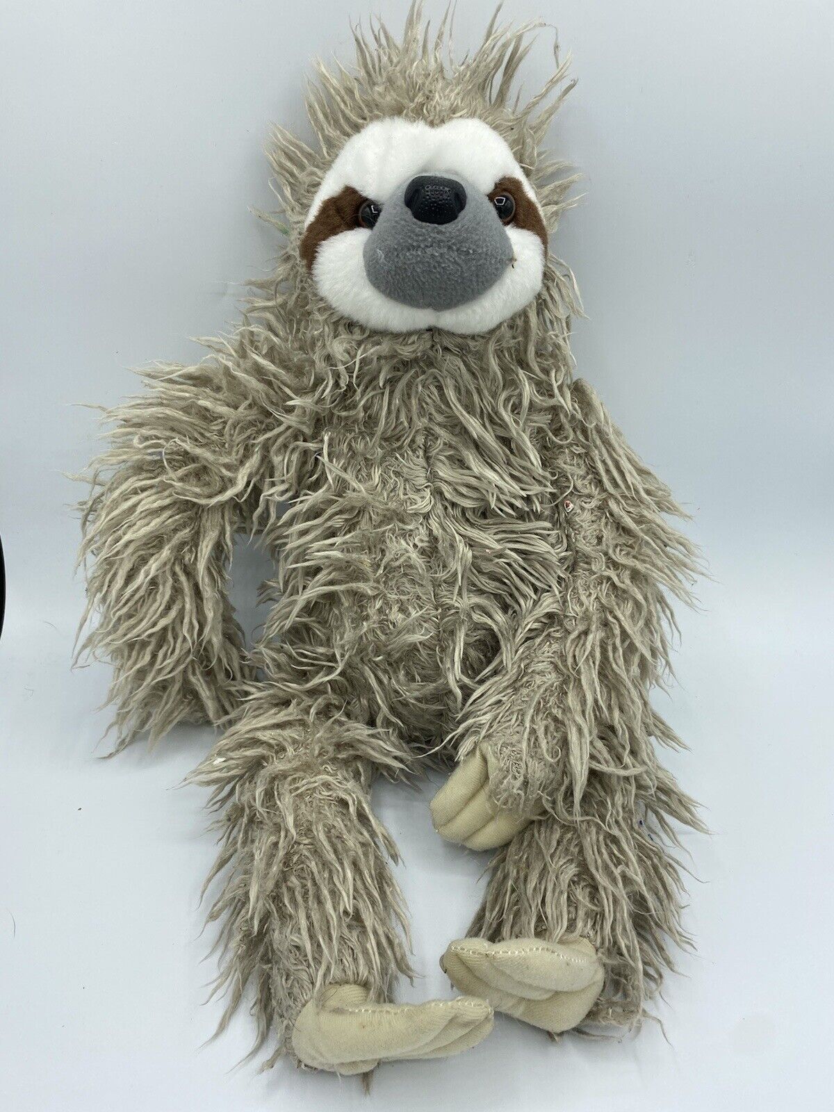 Wild Republic Three Toed Sloth Plush Animal 16" Stuffed Hairy Shaggy Toy 2015