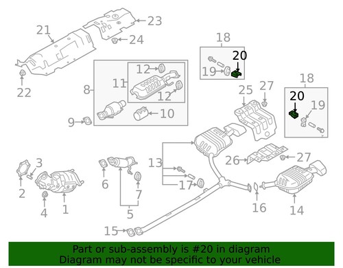 NEW OEM Exhaust System Hanger Bracket 287863R000 for Kia 16-20 Hyundai 16-19 - 第 3/7 張圖片