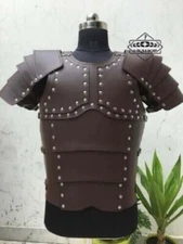 Greek Leather Armour Breastplate with removeble spaulders