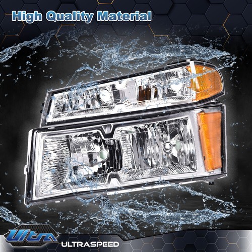 Amber Headlights+Parking Signal+Tail Lights Fit For 04-12 Chevy Colorado Canyon - Picture 5 of 28