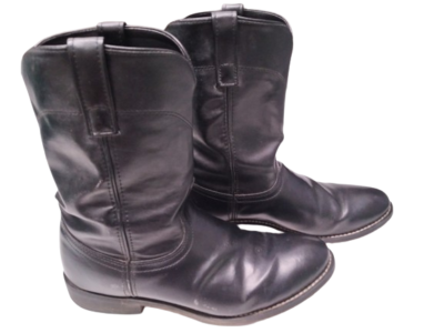 LAREDO Black Leather Western Style Cowboy Boots - 28-7902  display picture 2