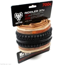 WTB Riddler 700 x 37c TCS Gravel Bike Tire Lightweight Fast Rolling Black & Tan