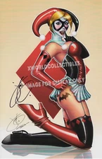SEXY HARLEY QUINN ART PRINT ~ SIGNED By JEN BROOMALL 11"x17"