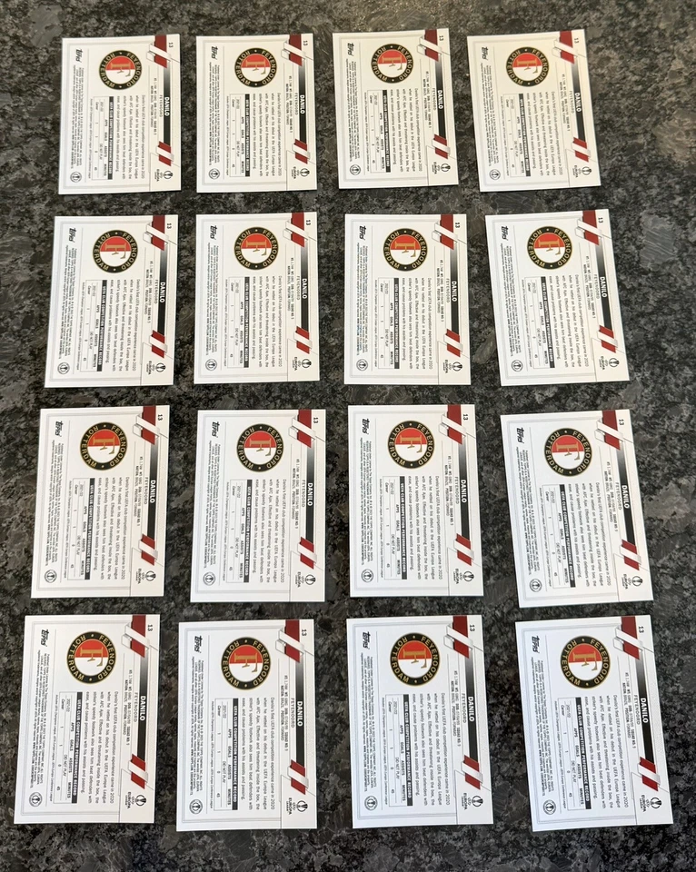 LOT (16) 2022-23 Topps Chrome UEFA Club Competitions DANILO RC #13 - Image 2 of 2