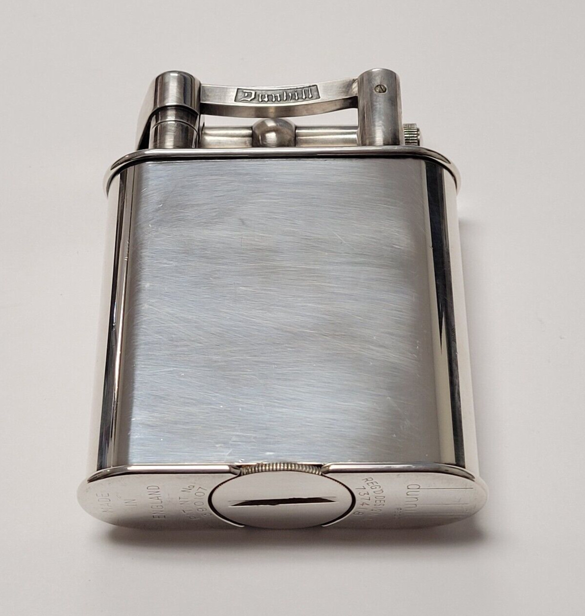 Vintage 1940s Dunhill Unique Giant Silver Plated Table Lighter | Overhauled – College: Florida