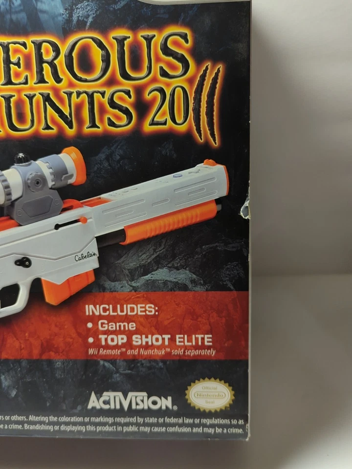 NEW Cabela’s Dangerous Hunts 2011 Nintendo Wii BIG BOX NEW FACTORY SEALED LOOK!  - Image 4 of 4