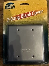 Bell Outdoor 5175-5 Gray 2-Gang Blank Cover