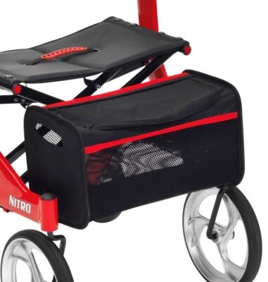 Replacement Nitro rollator bag Black and Red for Drive Devilbiss Walker