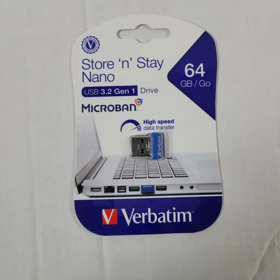 Verbatim Store n Stay Nano USB 3.0 64Gb Flash Drive - Image 4 of 4