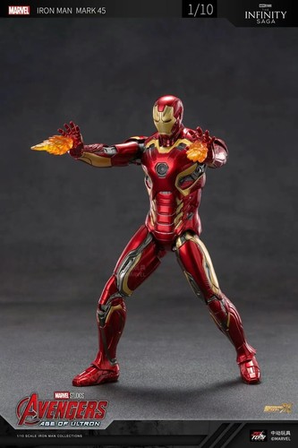 ZD Toys Marvel Avengers 1/10 Iron Man MK45 Action Figure Set - Picture 5 of 10