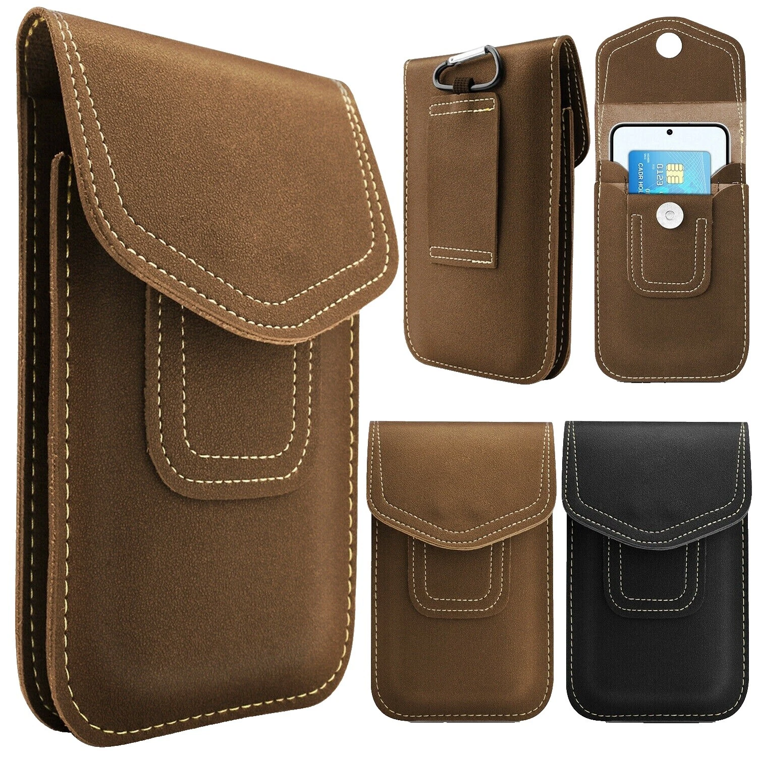 Cuero Estuches, fundas y cubiertas para teléfonos celulares con Bolsillo Tarjeta Para HTC