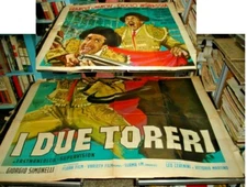 I DUE TORERI manifesto 4F originale 1965 FRANCHI INGRASSIA - MOLTO RARO