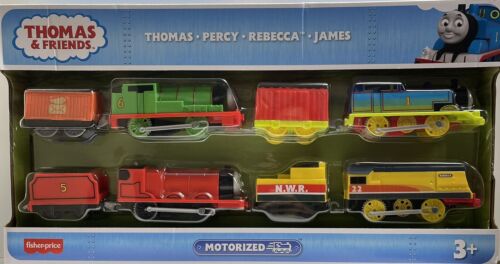 Thomas & Friends Thomas, Percy, James & Rebecca Train Engine Set Motorized - Picture 1 of 3