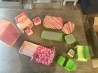LOT. Vintage 1970s Barbie Dream House Furniture Bedroom and Living Room Set