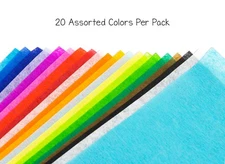 Hygloss Bleeding Tissue Paper 20"X30" 20/Pkg-Assorted