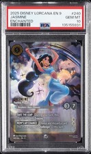 2025 DISNEY LORCANA EN 9-FABLED ENCHANTED JASMINE - FEARLESS PRINCESS PSA 10