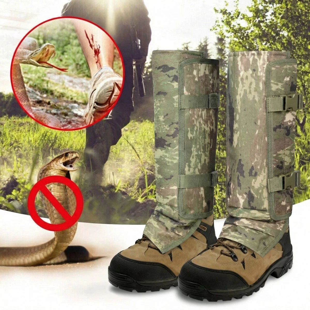 Anti Bite Snake Guard Hiking Boots Cover Gaiters Leg Protection Outdoor Camping
Opens in a new windo