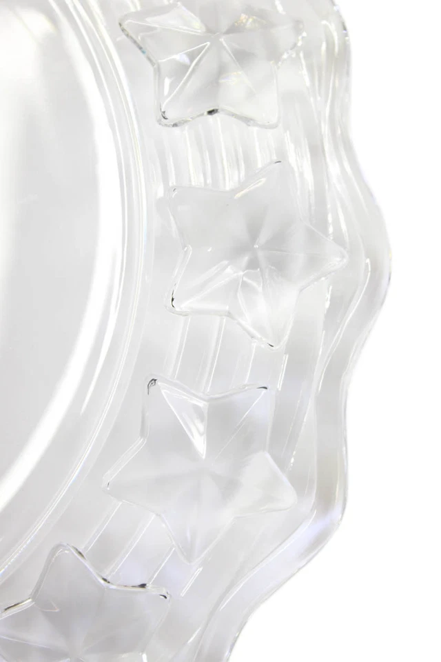 Tiffany & Co Unisex Adultos Estrellas de Cristal Clásico 12" Plato Transparente Foto 4 de 4