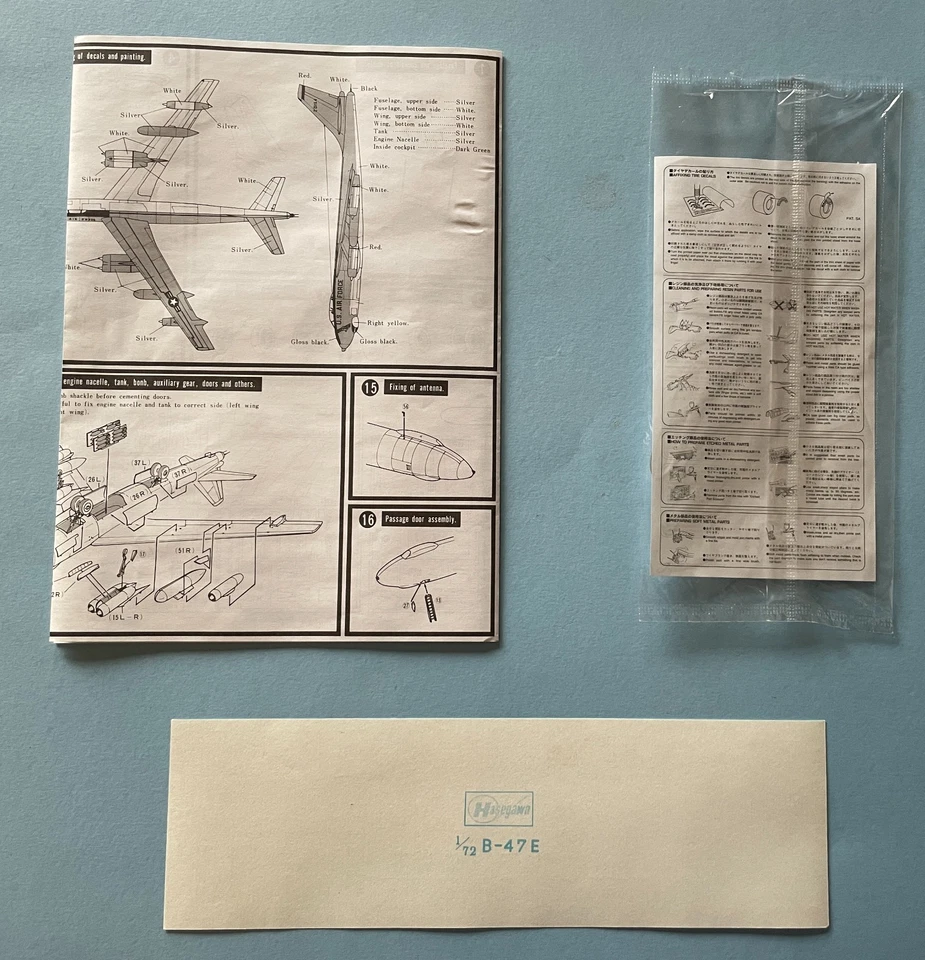 HASEGAWA #K7 1/72 BOEING B-47E STRATOJET early 6-jet USAF Cold War bomber NORSRV - Image 4 of 4