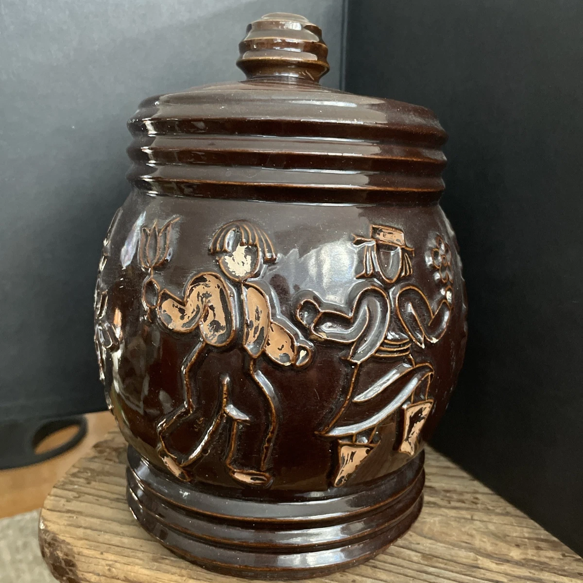 陶瓷褐色原始收藏品罐和罐子1920-1949 时间段生产| eBay