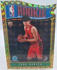 YANG HANSEN 2025 BOWMAN CHROME BASKETBALL GOLD GEOMETRIC DIE-CUT #50/50 AUTO RC