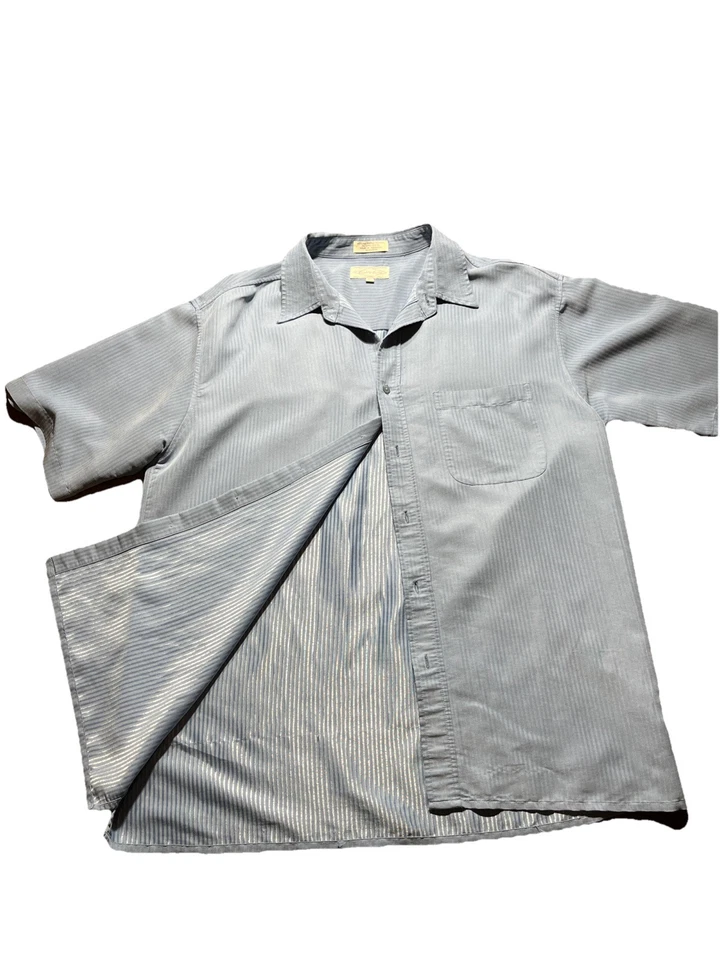 Preppy Polynosic Golf Mens Size XL Collared Island Style Shirt Button Down SOFT! - Image 2 of 4