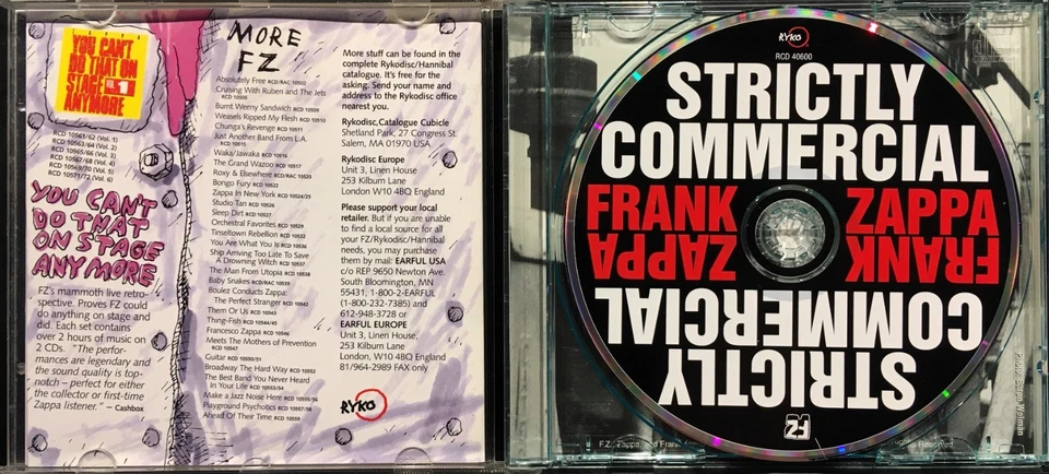 Frank Zappa - Strictly Commercial - The Best Of - Audio CD - Bild 3 von 3