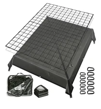 Finiboko Elastic Mesh Bungee Cargo Net for Pickup Truck Bed, With Tarp, New