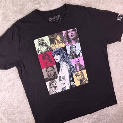 Taylor Swift The Eras Tour Concert T-Shirt Black 2XL North American Tour Dates