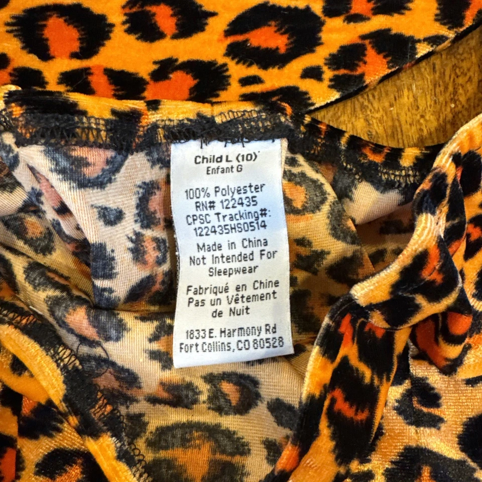 Disfraz de Bruja Guepardo Princesa Paraíso - Niño L (10) - 3 Piezas - ¡¡Súper Lindo!!! Foto 3 de 4