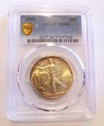 1946 PCGS MS66 Walking Liberty Half Dollar LIGHTLY  Rim Toned Nice Luster