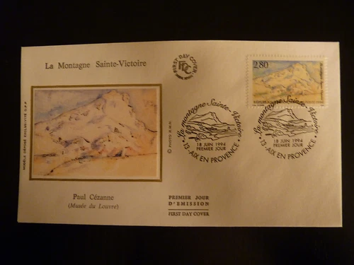 France Premier Day FDC Yvert 2891 Painting Cezanne 2.80F Aix En Provence 1994